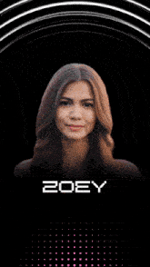 a poster for zoey the official singer