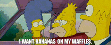 The Simpsons Movie Abe Simpson GIF - The Simpsons Movie Abe Simpson I Want Bananas On My Waffles GIFs