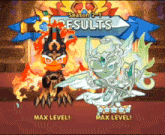 a screenshot of a game that says season 2-1 results