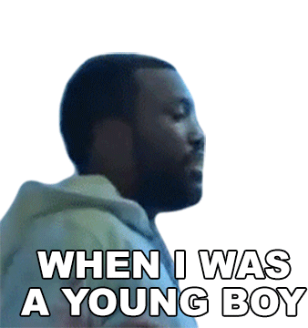When I Was A Young Boy Meek Mill Sticker - When I Was A Young Boy Meek Mill When I Was Little Stickers
