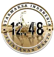 a logo for starmaker indonesia shows a splash of water