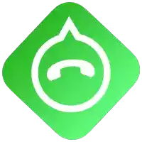 a green square with a white phone icon inside