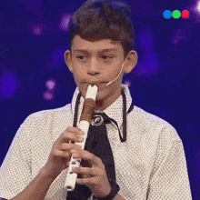 Tocando Flauta Nahuel GIF - Tocando Flauta Nahuel Got Talent Argentina GIFs