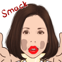 Adi Smack Sticker - Adi Smack Kiss Stickers