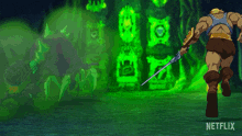 Fighting He Man GIF - Fighting He Man Masters Of The Universe Revolution GIFs