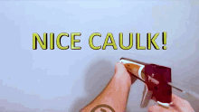 Nice Caulk Nice GIF - Nice Caulk Nice Caulking Gun GIFs