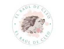 el baul de cleo logo hedgehog flower