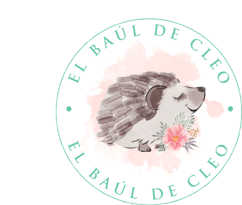El Baul De Cleo Logo Sticker - El Baul De Cleo Logo Hedgehog Stickers