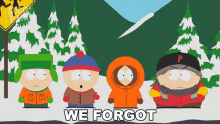 We Forgot Eric Cartman GIF - We Forgot Eric Cartman Kyle Broflovski GIFs