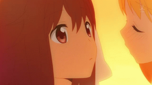 Anime Yuri GIF - Anime Yuri Kiss - Discover & Share GIFs
