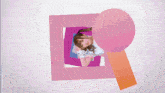 a girl with pigtails and a shirt that says ' a ' on it is smiling