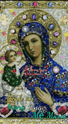 Lênhân Binh An Trong GIF - Lênhân Binh An Trong Virgin Mary GIFs
