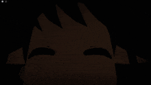 a close up of a person 's face in the dark with a smiley face on it