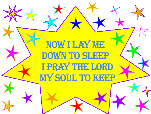 Good Night Prayer Stars Sticker - Good Night Prayer Stars Prayer Stickers
