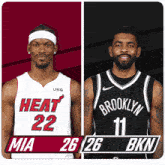 Miami Heat (26) Vs. Brooklyn Nets (26) First-second Period Break GIF - Nba Basketball Nba 2021 GIFs