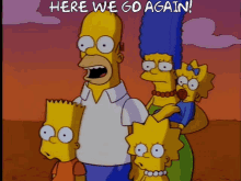 Here We Go Again The Simpsons GIF - Here We Go Again The Simpsons Sideshow Bobs Last Gleaming GIFs