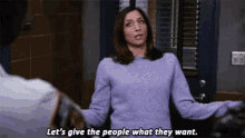 Lets Give The People What They Want Peretti GIF - Lets Give The People What They Want Peretti Chelsea GIFs