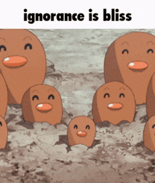 Digle Pokemon GIF - Digle Pokemon Ignorance Is Bliss GIFs