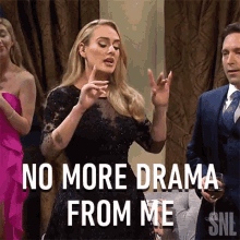 No More Drama From Me Saturday Night Live GIF - No More Drama From Me Saturday Night Live No Complaints Here GIFs
