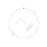 a black and white image of a circle with a square in the center