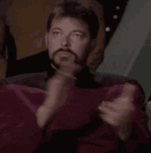 Clapping Commander William GIF - Clapping Commander William Star Trek GIFs