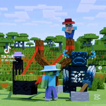 a screenshot of a minecraft video that says tiktok