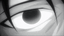 a close up of a person 's eye with a black circle in the middle