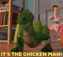 Toy Story Rex GIF - Toy Story Rex Its The Chicken Man GIFs