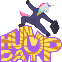 Hump Day Unicorn Life Sticker - Hump Day Unicorn Life Joypixels Stickers