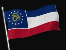Georgia State Flag New Georgia Flag GIF - Georgia State Flag New Georgia Flag Georgia Flag GIFs