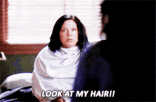 Greys Anatomy Callie Torres GIF - Greys Anatomy Callie Torres Look At My Hair GIFs