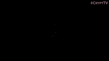 a black background with a white circle in the middle of it