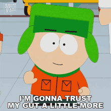 Im Gonna Trust My Gut A Little More Kyle Broflovski GIF - Im Gonna Trust My Gut A Little More Kyle Broflovski South Park GIFs
