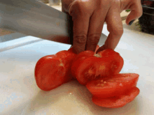 Cutting Tomatoes Knife GIF - Cutting Tomatoes Knife Tomato GIFs