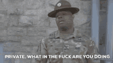 Privat Soldier GIF - Privat Soldier What Are You Doing GIFs