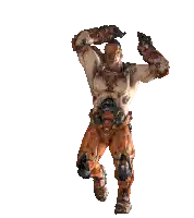 a pixel art of a man in armor dancing