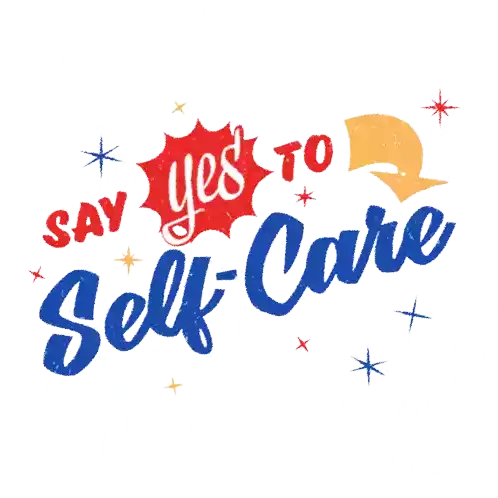 Say Yes To Self Care World Mental Health Day Sticker - Say Yes To Self Care World Mental Health Day Mental Health Stickers