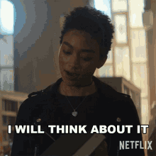 I Will Think About It Marienne GIF - I Will Think About It Marienne Tati Gabrielle GIFs