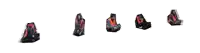 a series of images of a person sitting in a seat