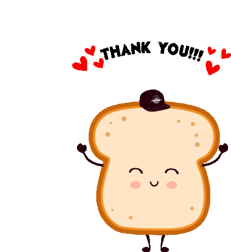 Heartybread Thank Sticker - Heartybread Hearty Bread Stickers