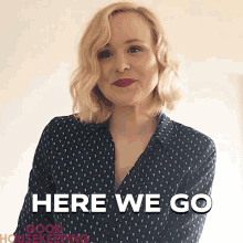 Here We Go Alison Pill GIF - Here We Go Alison Pill Good Housekeeping GIFs