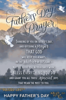 Fathers Day Prayer And Blessing Mountains GIF