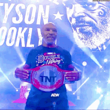 mike tyson tnt champion entrance aew double or nothing