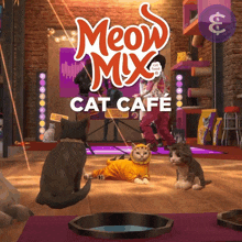 Meow Mix Cat Cafe Epik GIF - Meow Mix Cat Cafe Meow Mix Epik GIFs