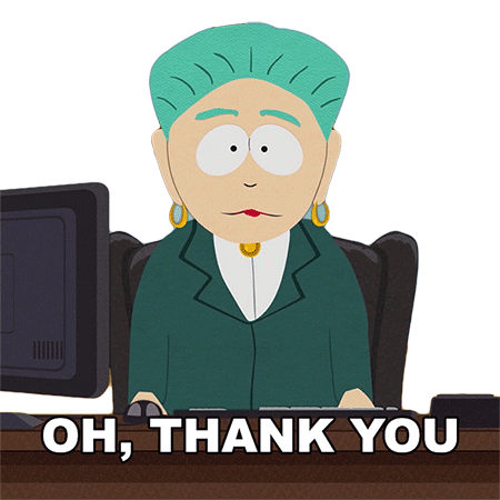 Oh Thank You Mayor Mcdaniels Sticker - Oh Thank You Mayor Mcdaniels South Park Stickers