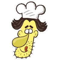 Crazy Chef Cook Sticker