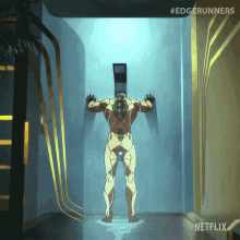 Taking A Shower David Martinez GIF - Taking A Shower David Martinez Cyberpunk Edgerunners GIFs