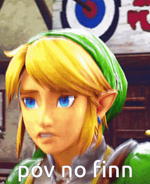Link The Legend Of Zelda Looking Up Serious GIF