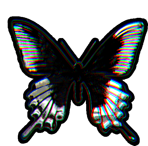 Butterfly Flashing Sticker