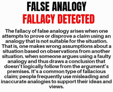 fallacy analogy